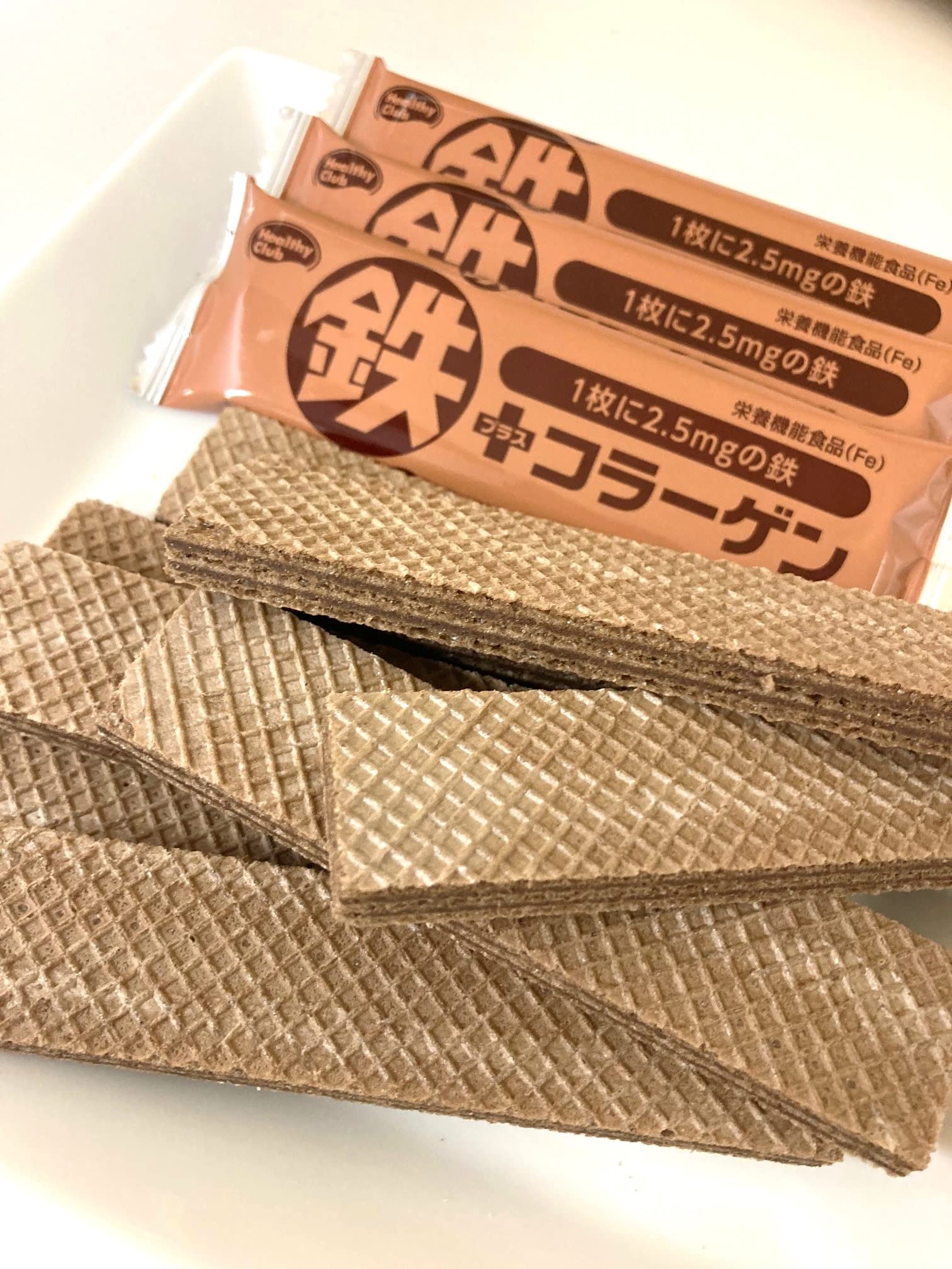 Amazon.co.jp: ハマダコンフェクト 鉄プラスコラーゲンウエハース 36枚