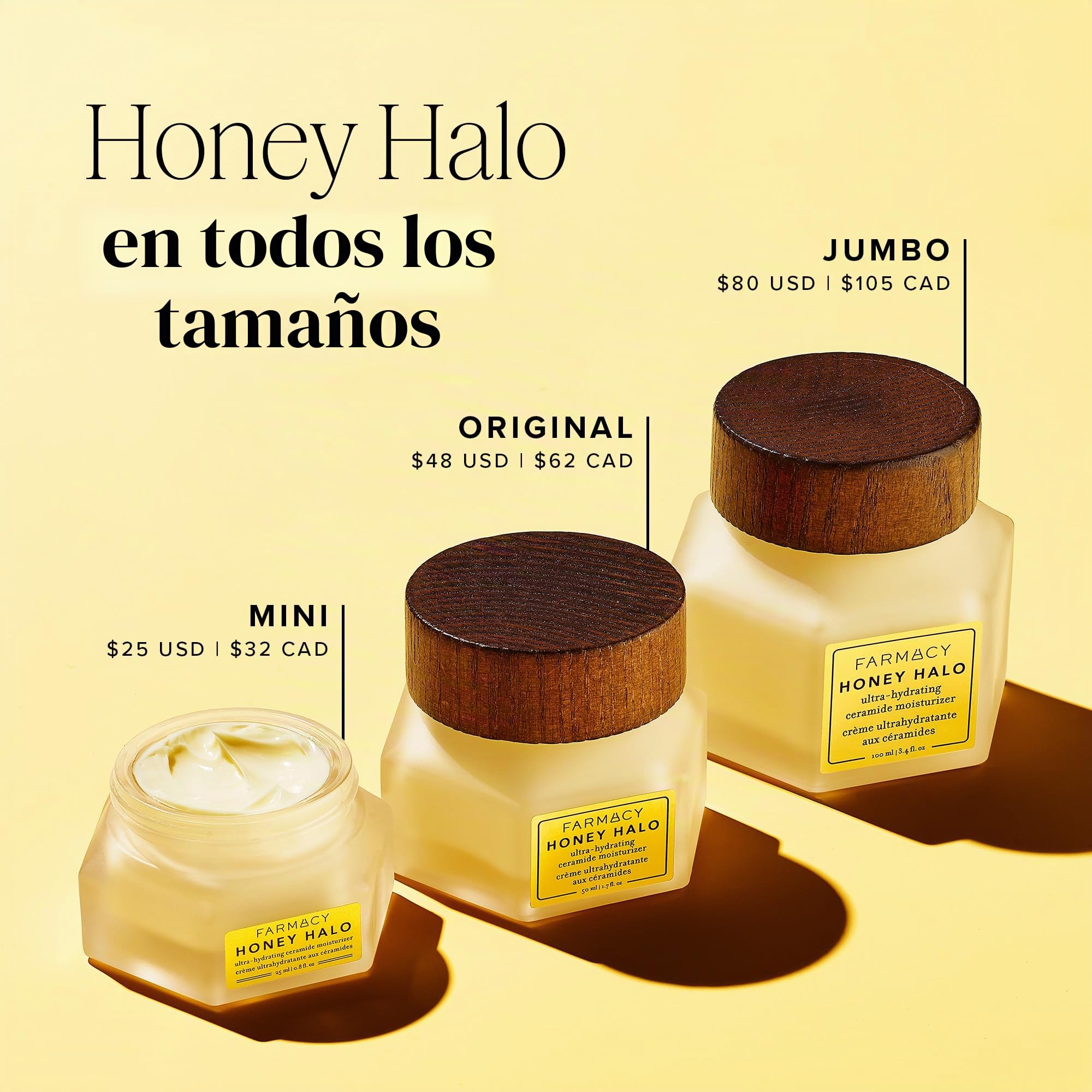 Farmacy Miel Halo Ceramide Crema Hidratante Facial - Loción facial hidratante para piel seca (1.7 onzas)
