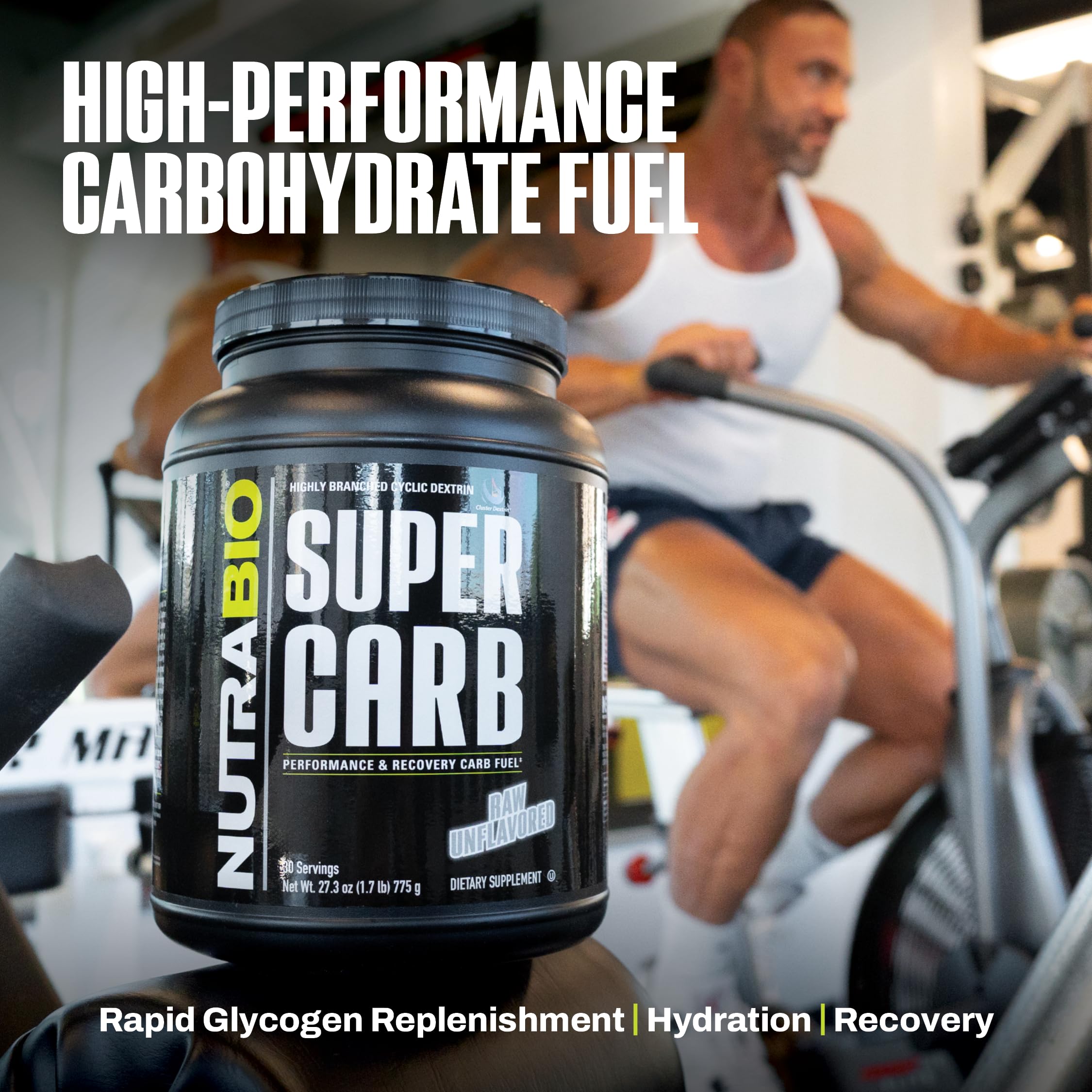 NutraBio Super Carb, Carbohydrate Powder with Cluster Dextrin & Electrolytes, Advanced Carb Supplement Powder for Workout Fuel, Performance, and Muscle Recovery, Cyclic Dextrin, Unflavored, 30 Sv — Amazon image 9