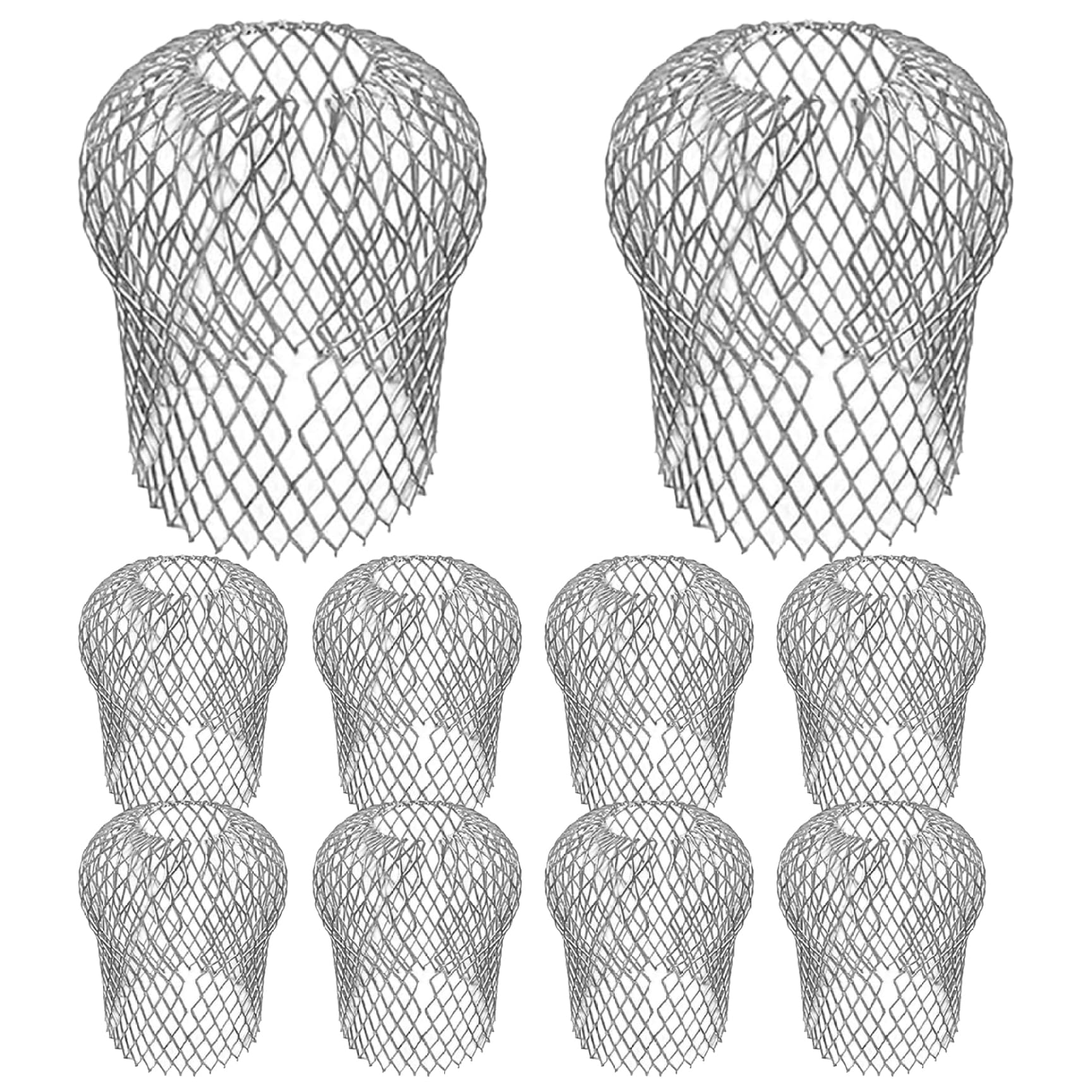 Écran de gouttière en aluminium réglable | Lot de 10 filtres mailles uniformes