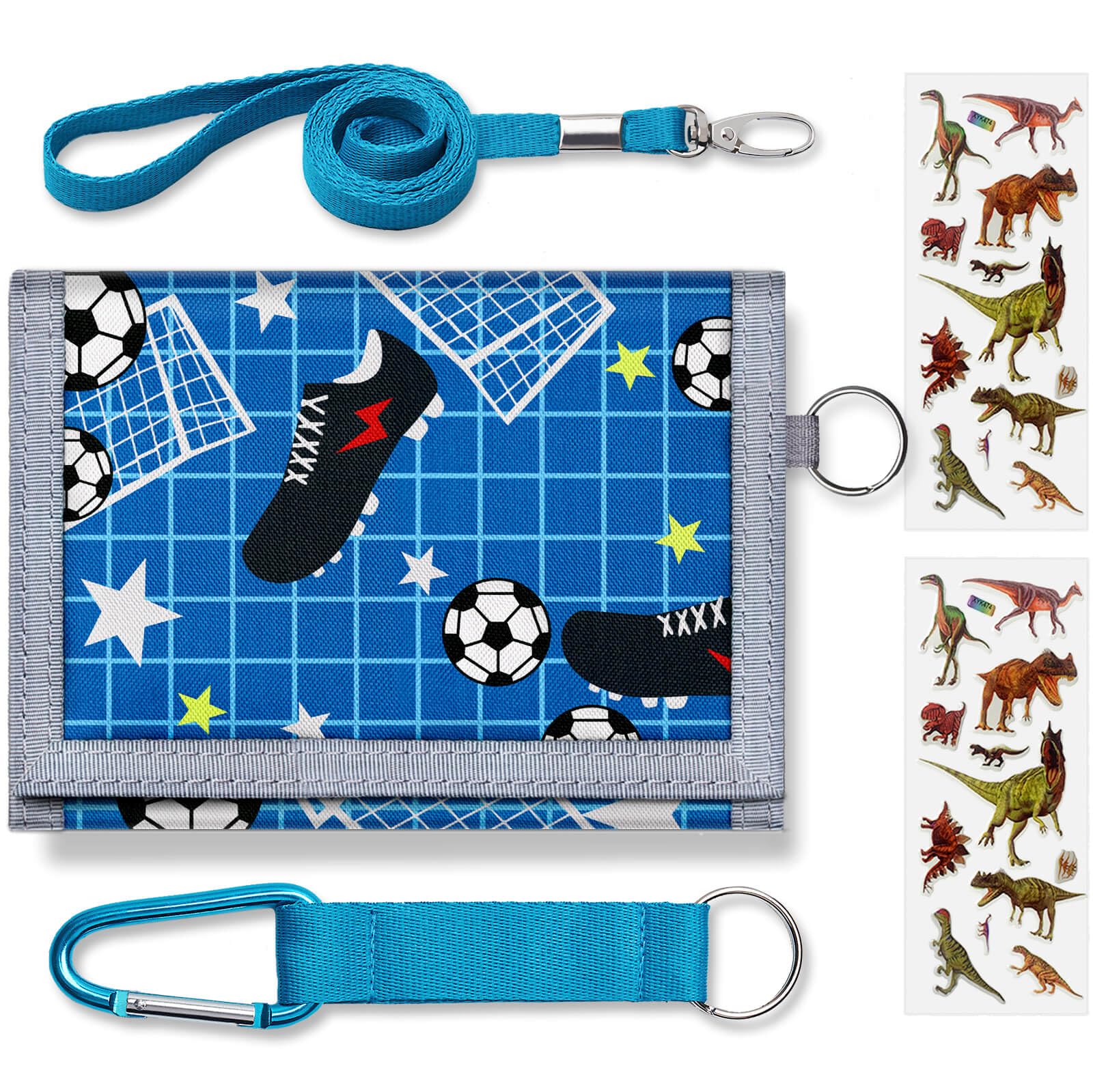 Kids Wallets for Boys With Coin Pocket, Boys Wallets for Kids Ages 5-7,Trifold Wallet for Boys,Novelty Wallet for Childrens Birthday Gifts, Soccer-1, 5x3 inch, Soccer-1-image-12