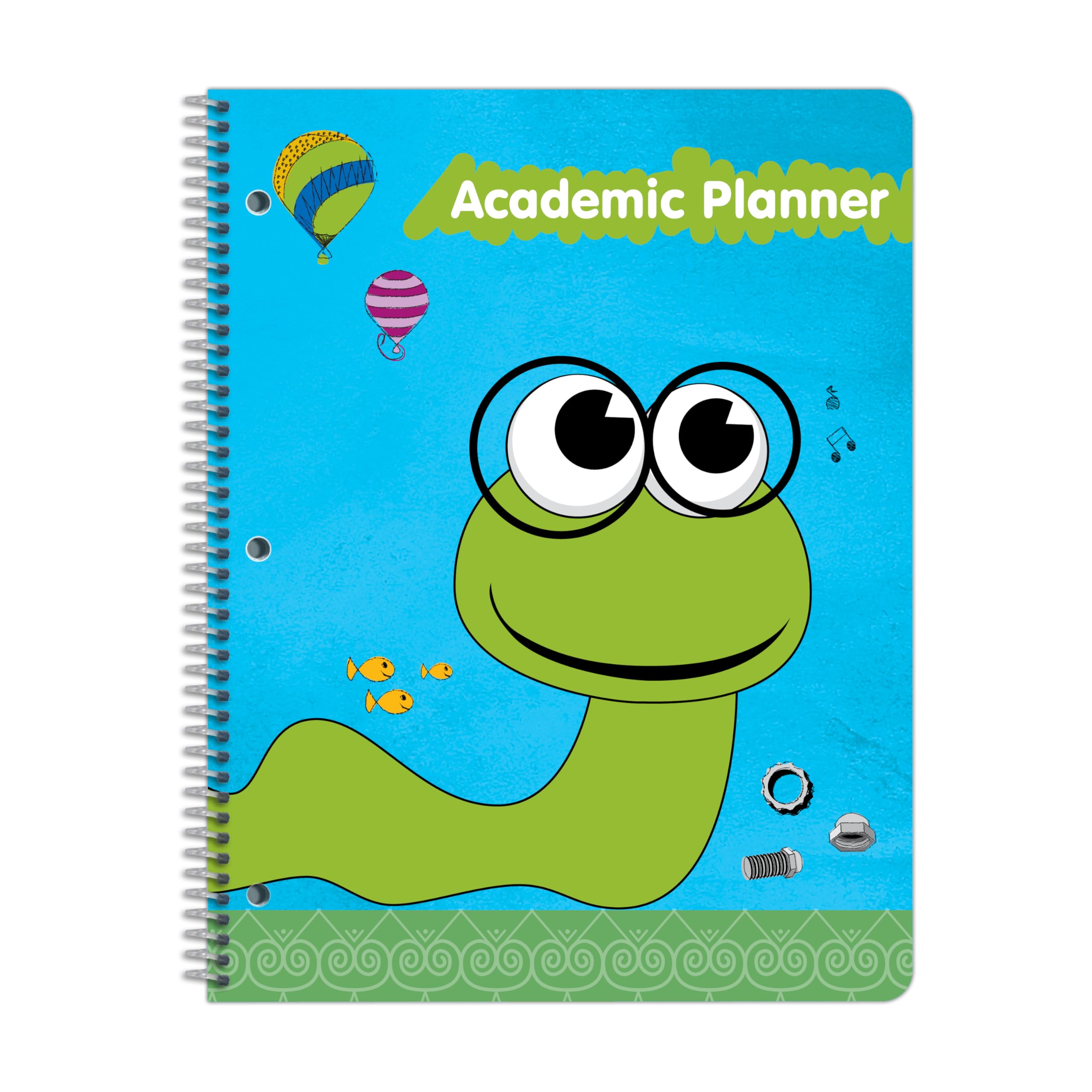 Planificador estudiantil sin fecha para niños de primaria, agenda de tareas, 8.5 x 11 pulgadas School Datebooks