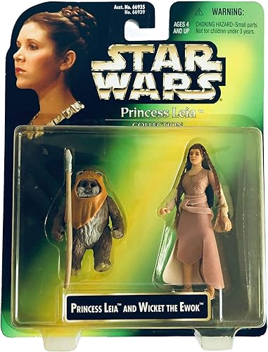 Figura de acciĂłn de Star Wars Princess Leia y Wicket the Ewoks de Kenner Figura de acciĂłn de Star Wars Princess Leia y Wicket the Ewoks de Kenner
