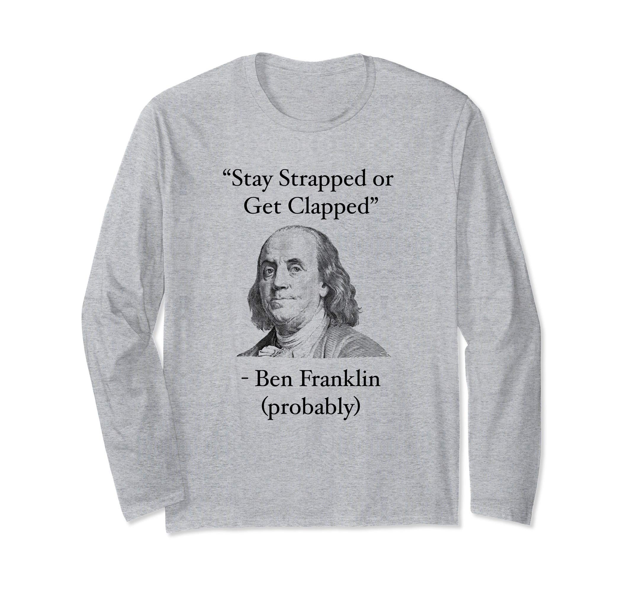 Stay Strapped or Get Clapped Tシャツ ブーさん
