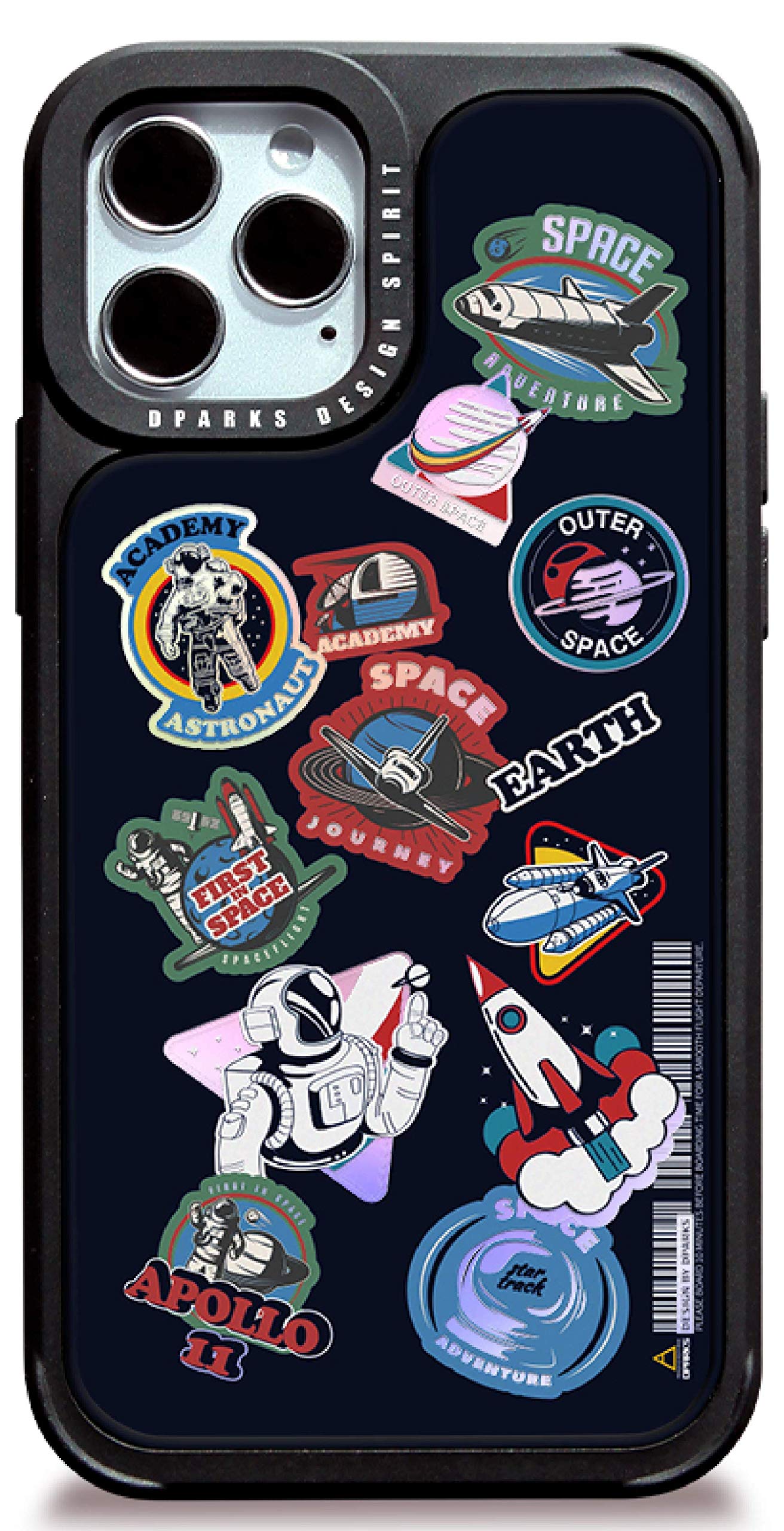 DPARKS Apple iPhone 11 Mobile Phone Case The Astronaut Protective TPU Bumper Frame Military-Grade Shockproof Stylish Slim & Hard Design Cool Cute Pretty Minimal Artistic Premium