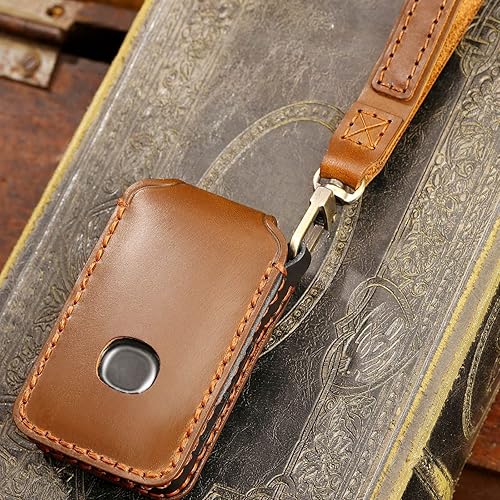 Miniatura 4 de EASYANT Funda de piel auténtica para llavero de 4 botones compatible con Mazda 3 Hatchback 6 CX-5 CX-30 CX-9 2020-2022