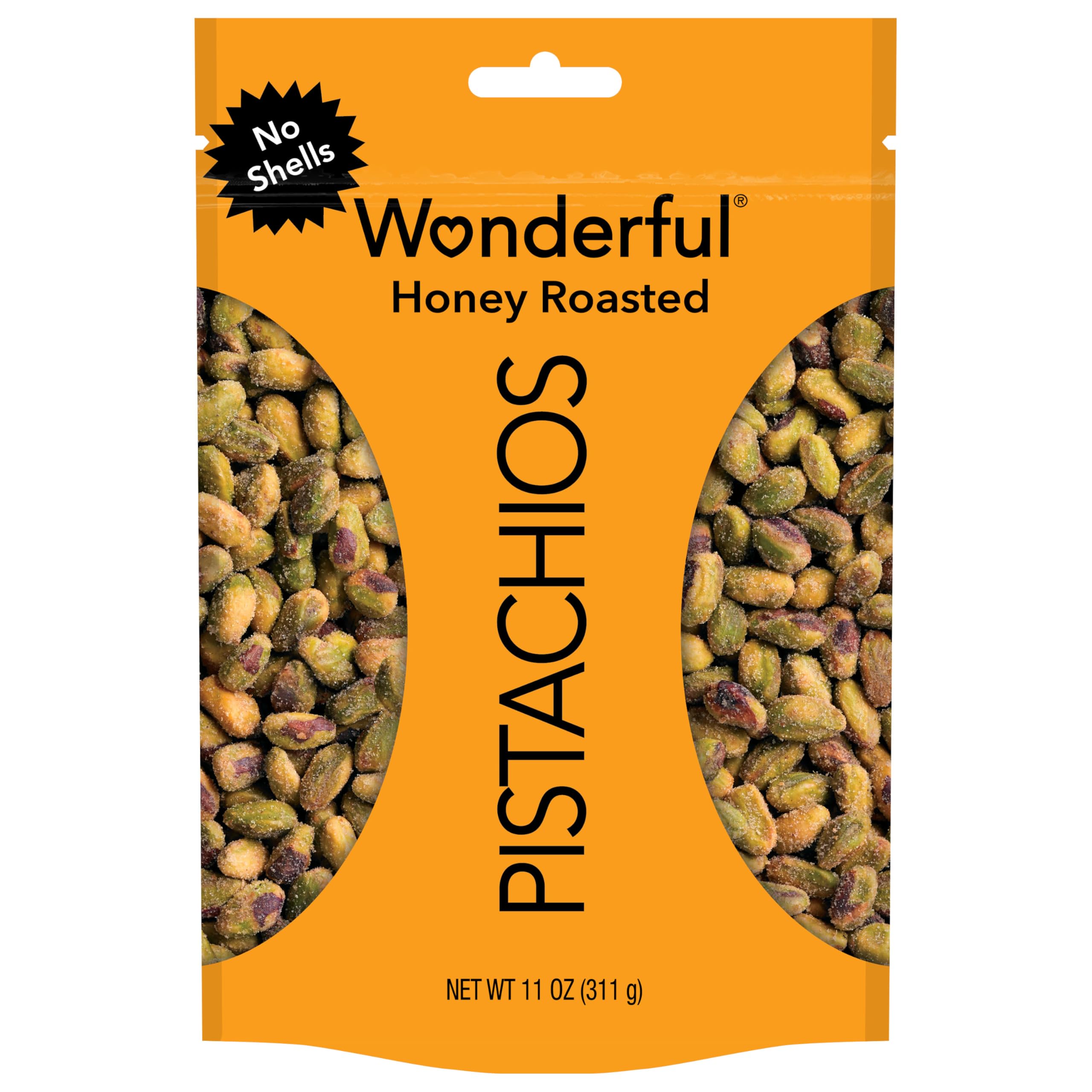 Wonderful Pistachios No Shells Honey Roasted, 11 Oz