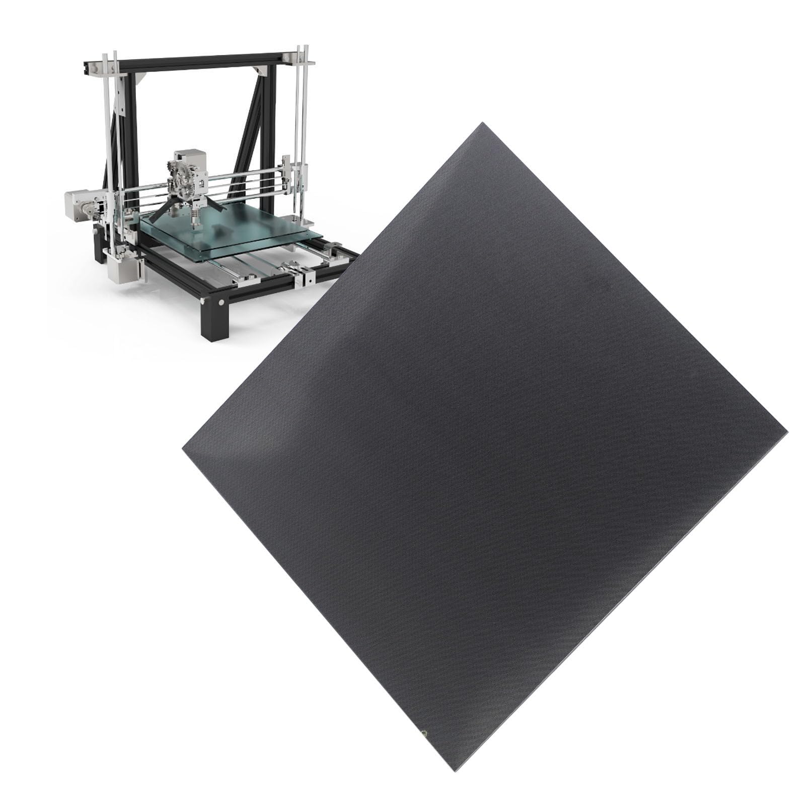Placa de Vidrio Templado para Impresora 3D, Plataforma de Impresora 3D, Cama de Vidrio de 510 X 510 X 4 Mm, Dureza de 8 Mohs y Placa de Construcción Resistente Al Calor de 400 ℃