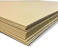 Vista 8 de Flipside Products Hojas de proyecto corrugado de papel kraft de doble cara (flauta), hojas de cartón, insertos de embalaje planos, manualidades