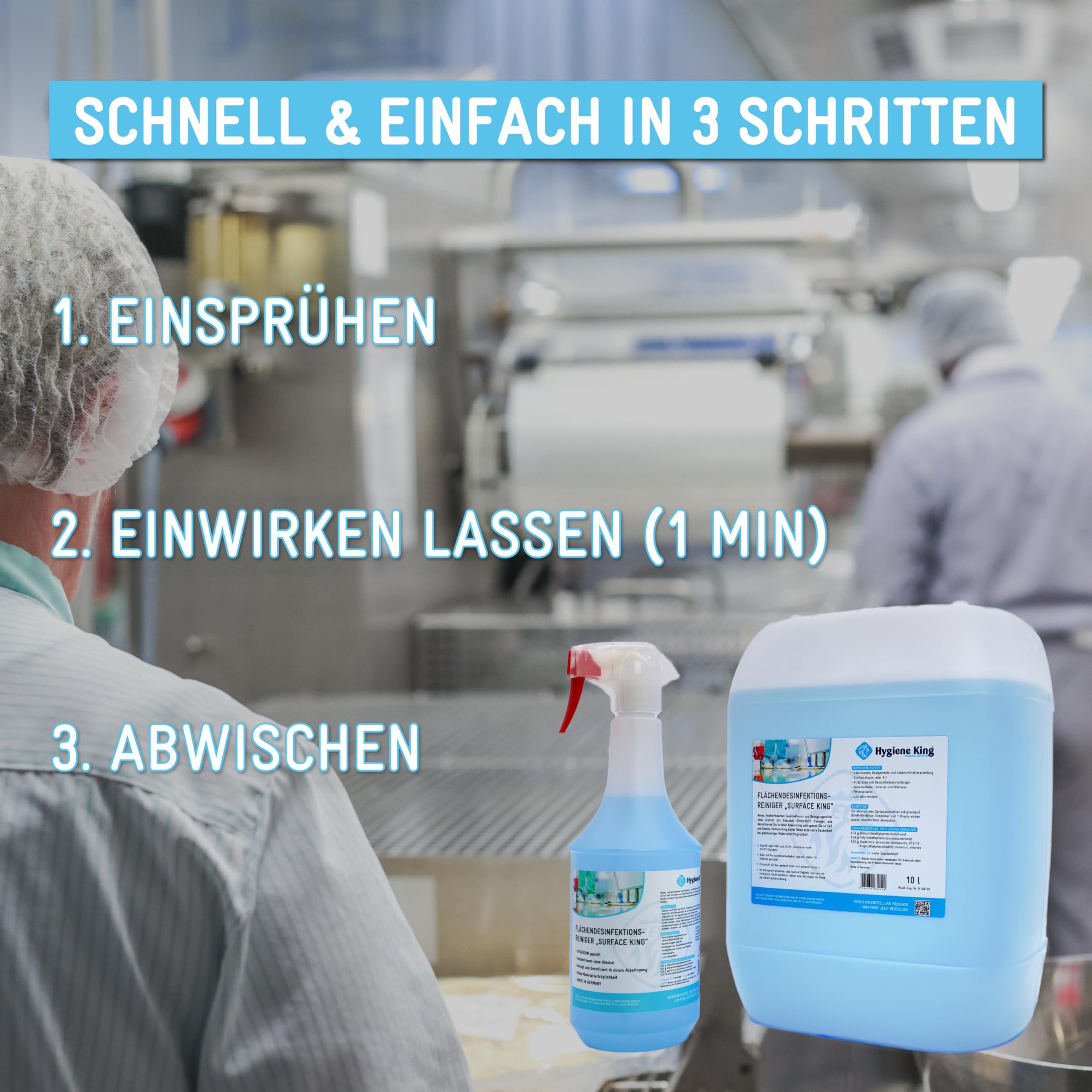 Desinfektionsreiniger | gebrauchsfertig | 10 L mit Hahn