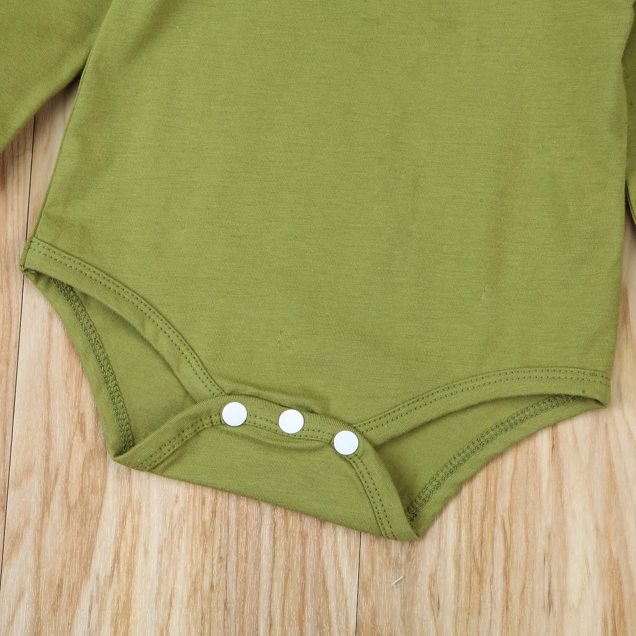 Infant Baby Girl Basic Ruffle Long Sleeve Cotton Romper Bodysuit Tops Clothes - Image 7