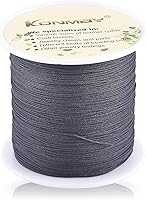 Vista 1 de KONMAY 1 rollo de cuerda de nailon para hacer pulseras de 150 yardas, trenzado de nailon Shamballa Macramé/cordón de cuentas de 0.4mm, cordón