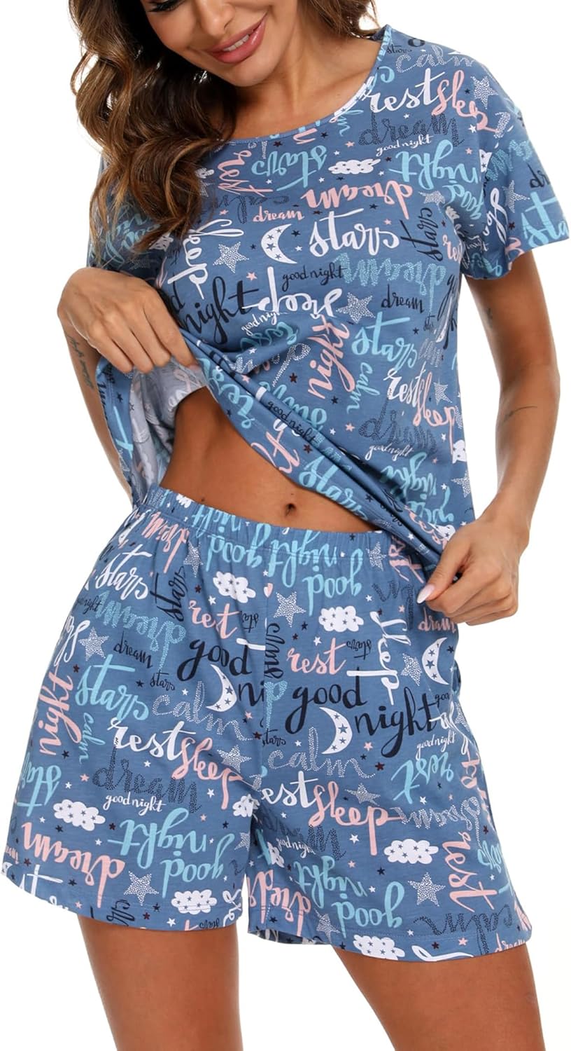 zomer pyjama dames wit zwarte stippen Little Label