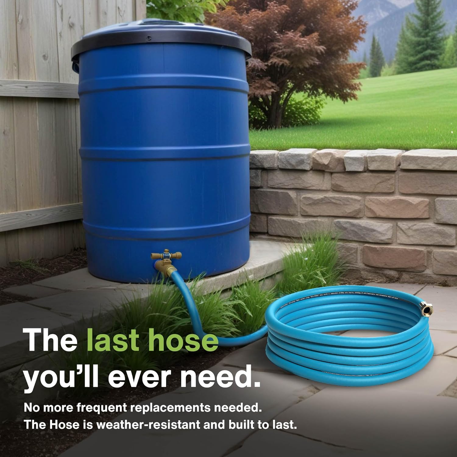 Aeromixer THE HOSE-(2 Pack) 3/4 Inch Garden Hose 100 Ft,Kinkless Commercial Garden Hoses, Heavy Duty Industrial Water Hoses for Outdoors, 650 PSI High-Pressure Watering Tool for Farming and Gardening