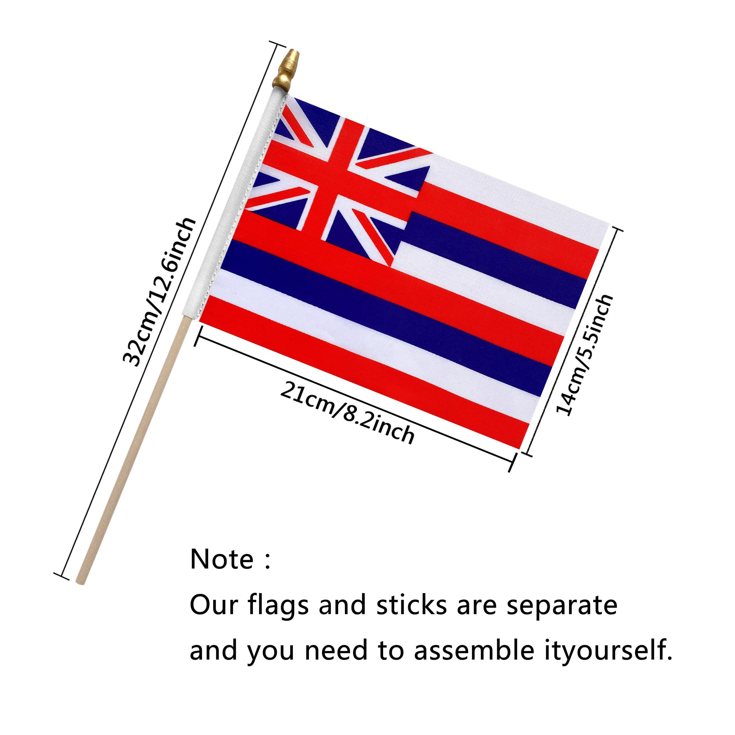 未開封　ハワイアンフラッグ タペストリーキット H72×W87cm Amazon.com : TSMD Hawaii HI State Flag on Wood Stick Small