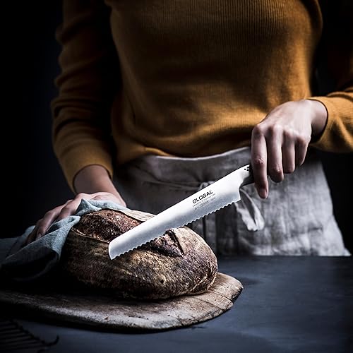 Miniatura 4 de Global G-9-8-34 pulgadas cuchillo de pan de 87in 875 pulgadas acero inoxidable