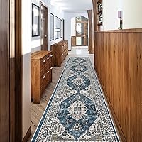 Vista 82 de Alfombra lavable para pasillo, de cocina, para entrada, alfombra suave vintage, antideslizante para interiores, para baño, sala de estar y Ladrillo