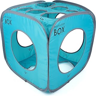 Balloon Sizer Box - Balloon Measurement Box for Balloon Decorations, Balloon Arches, Balloon Columns, & Balloon Centerpieces - 13 Hole Balloon Box