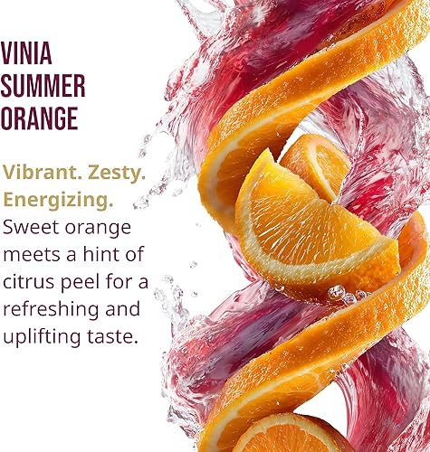 Miniatura 9 de VINIA Resveratrol - Mezcla de polvo de hidratación de electrolitos, naranja de verano  Aumenta el flujo sanguíneo y la circulación  Sal marina, agua