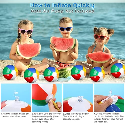 Miniatura 6 de 72 piezas de recuerdos de fiesta en la playa en la piscina, incluye 24 gafas de sol de neón, 24 piezas coloridas mini pistola de agua, 24 piezas