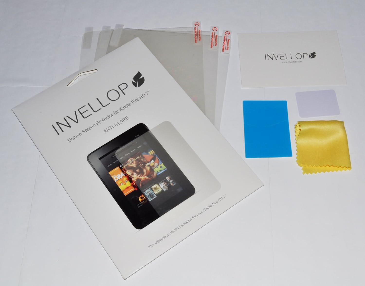 INVELLOP ANTI-GLARE 3-pack Screen protectors for Kindle Fire HD 7-Inch