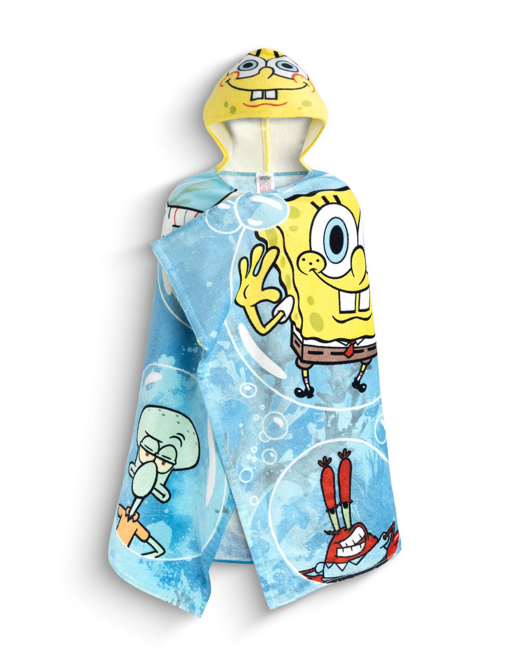 Spongebob Squarepants Poncho Towel (Boys Blue)