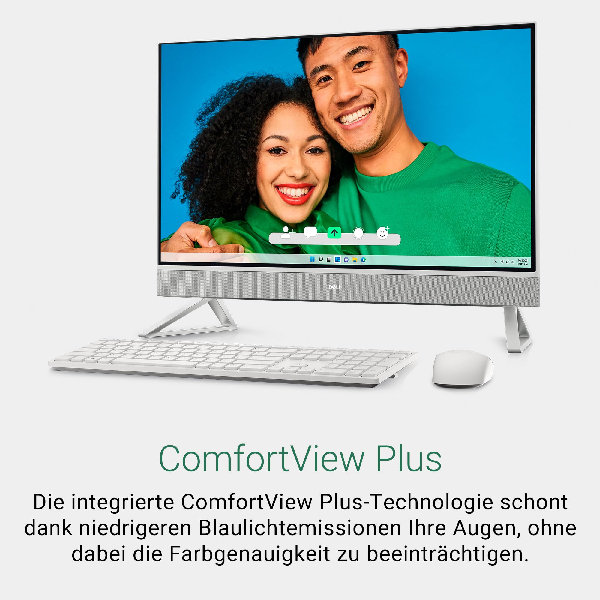 Dell Inspiron 7730 All In One 27 FHD Display, Intel Core i5-1334U, 16GB DDR4 RAM, 512GB SSD, Intel Iris Xe Graphics, Windows 11 Home - White Cover