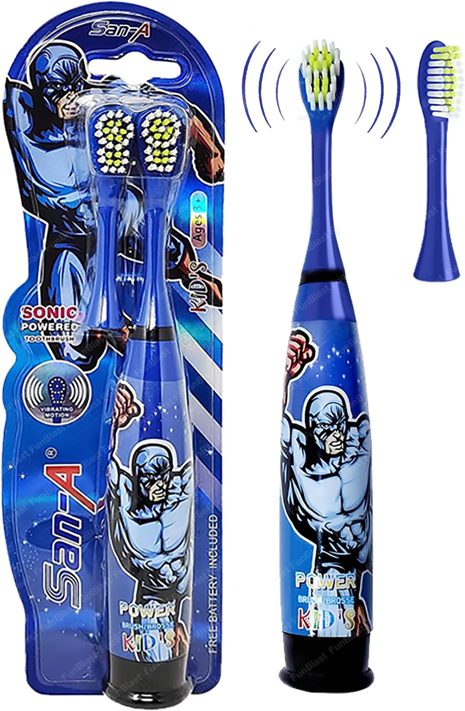 FunBlast Cartoon Electric Toothbrushes for Kids
