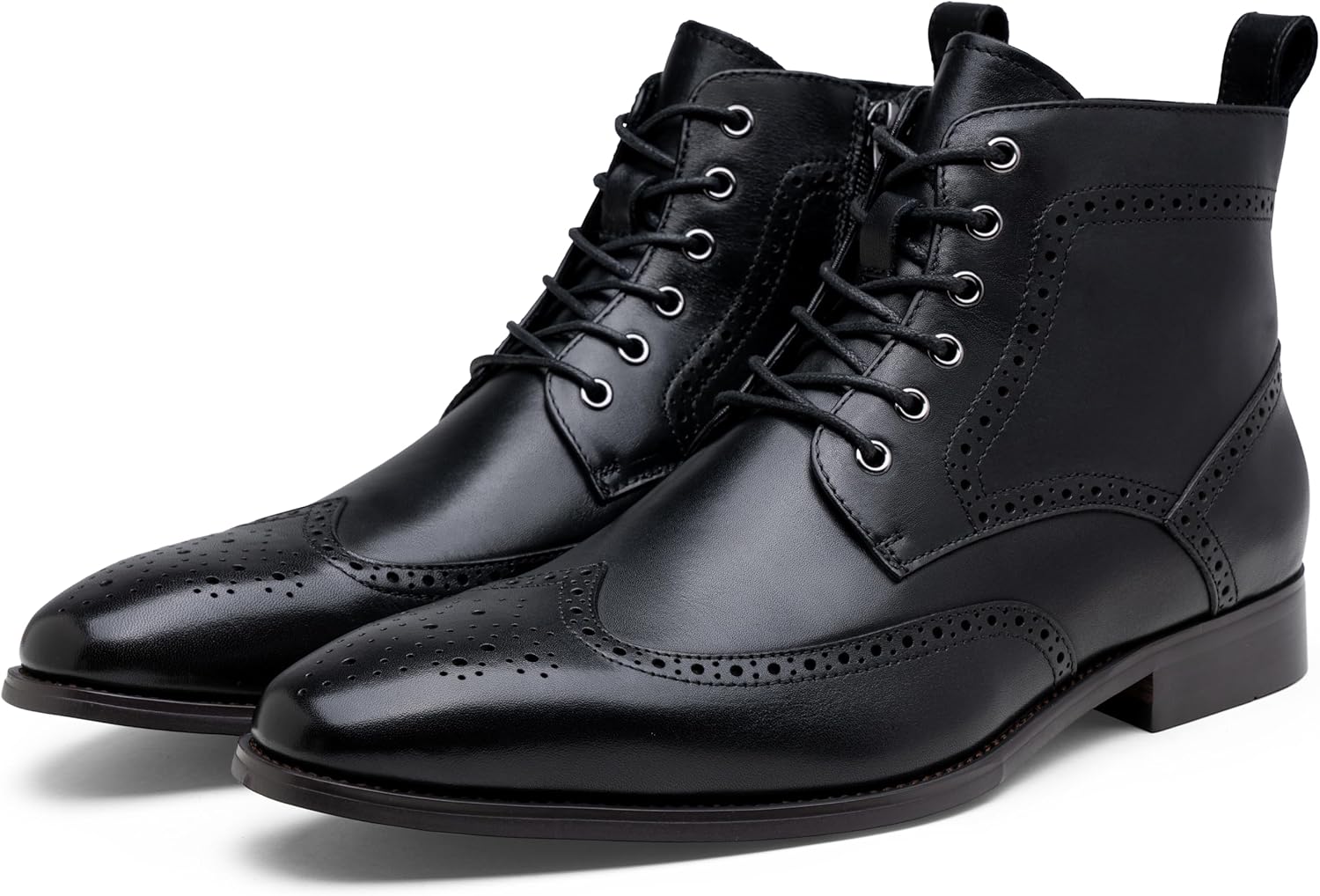 Jousen Mens Boots Leather Dress Boots for Mens Cap-toe Fashion Boots for Men - Image 3