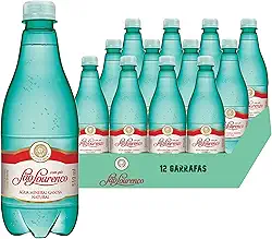 Água Mineral Com Gás São Lourenço Pet 510ml (12 unidades) - Agua Gasosa, Gaseificada Naturalmente, Fardo, Garrafa