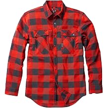 TRUEWERK Mens Tech Flannel - Durable Work Shirt with Snap Buttons