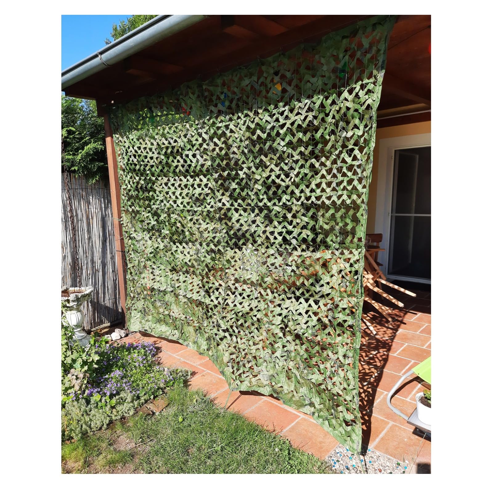 GJZQDKX Beige Shade Netting - Waterproof uflage Mesh, Sunshade for Garden & Balcony, (1.5x2m, 3x6m, 4x4m, 3x5m, 2x, 5x8m, 10x10m) - Ideal Privacy & Sun Protection (Green.