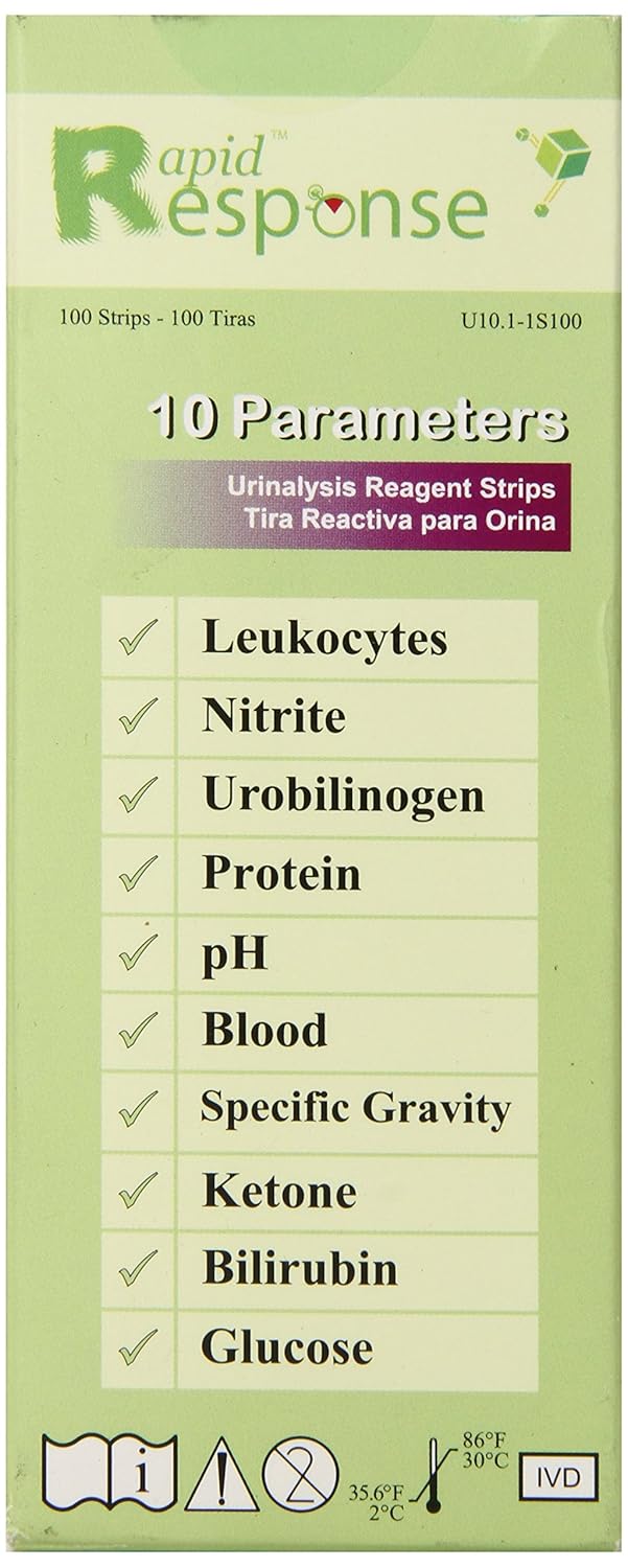 Rapid Response Urine Dipstick 10SG 10 parameter Urinalysis Reagent