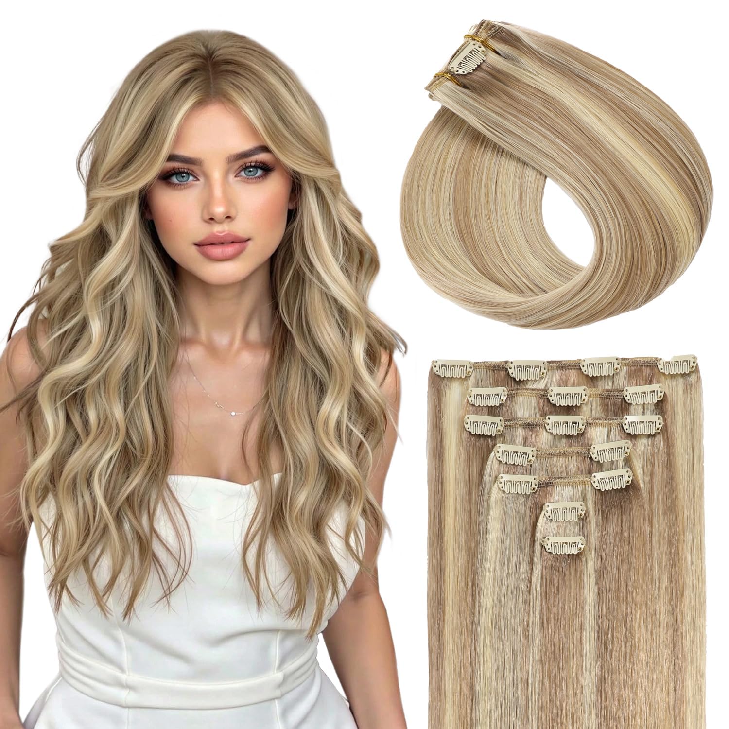 Sunya Clip in Hair Extensions
