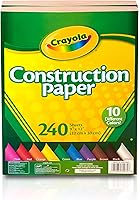 Vista 6 de Cra-Z-Art Paquete a granel de pintura de témpera lavable, 10 unidades, colores surtidos de 8 onzas cada botella y papel de construcción Crayola, 480