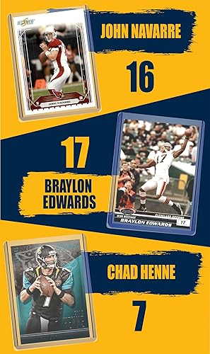 Miniatura 3 de Michigan Wolverines Football Legends Cards (9) Tom Brady, Charles Woodson, Braylon Edwards, Desmond Howard, Chad Henne, Rick Leach, Jim Harbaugh,