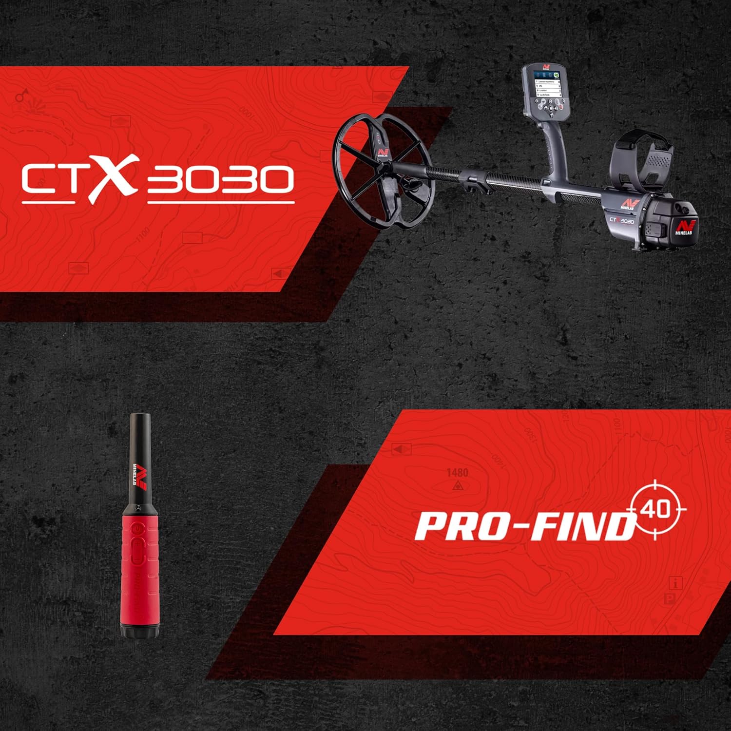 MINELAB High-Performance Metal Detector Bundle for Adults with CTX 3030 All-Terrain Detector and PRO-FIND 40 Pinpointer