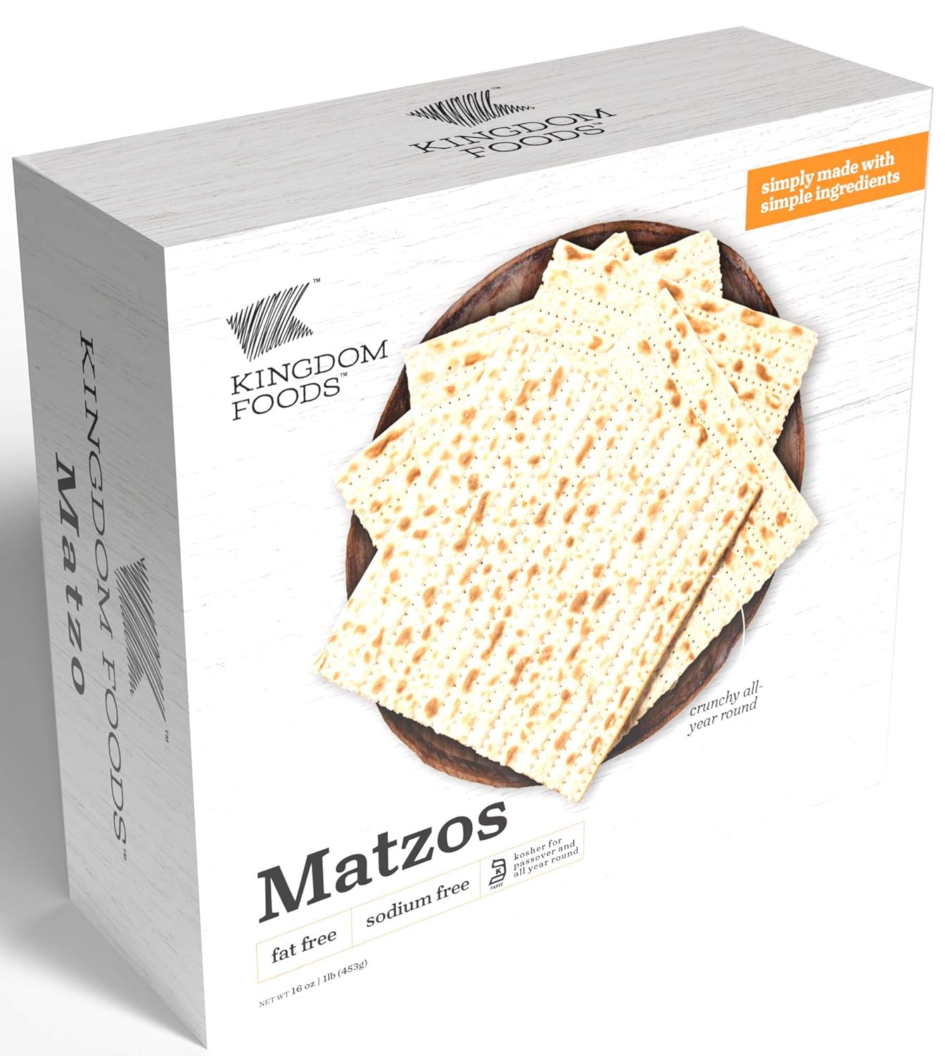 Matzo Passover Matzah Israeli Kosher for Passover Kingdom Foods Matzos