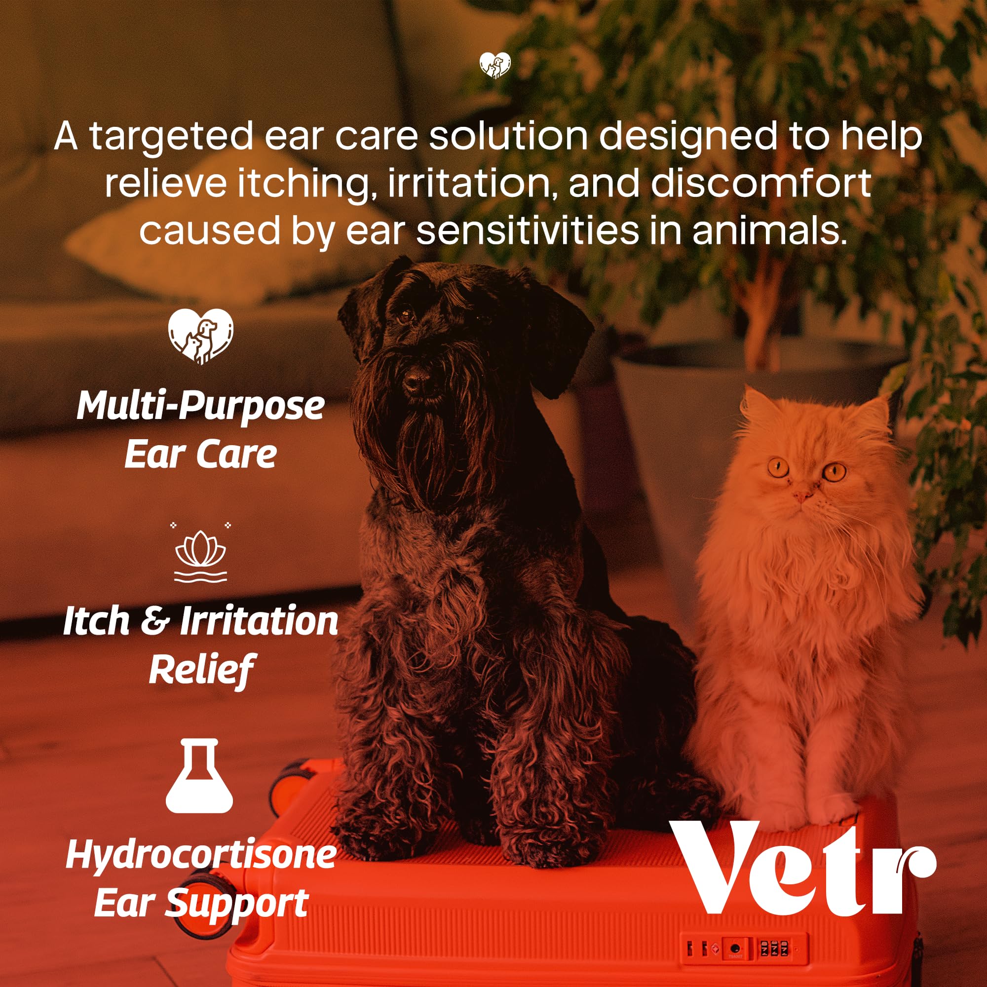 vetr Anti-Itch Ear Drops for Dogs - Topical Ear Comfort Support Solution - 2 oz (60mL) - Vet-Formulated in USA - image 2