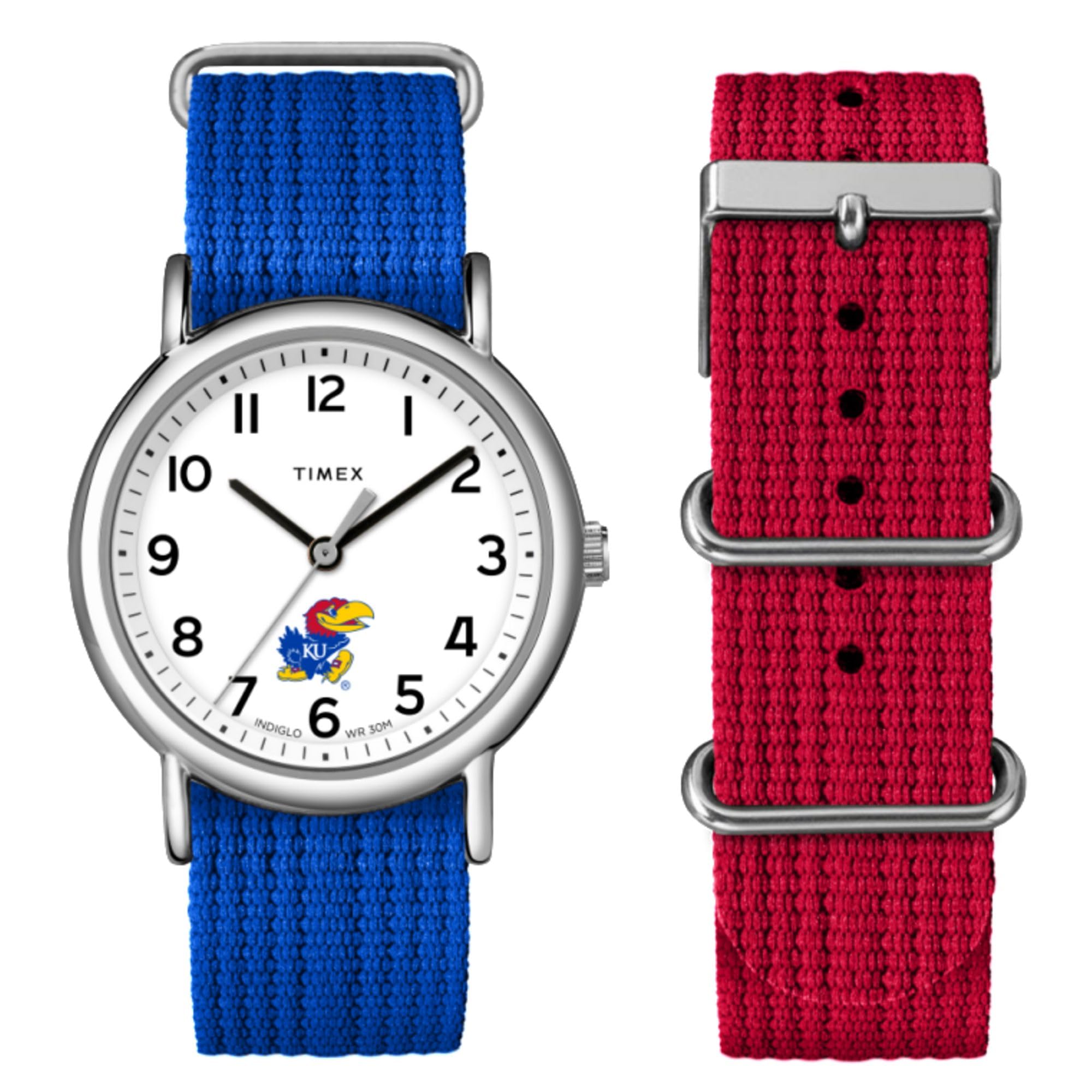 Timex Unisex Weekender Box Set 38mm Watch - Kansas Jayhawks