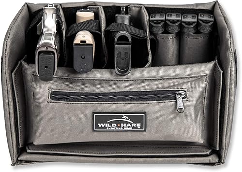 Miniatura 2 de Wild Hare Shooting Gear Kit organizador de pistola 1-3 para pistola con pistola divisora, munición, arma de fuego, al aire libre, caza, tiro, color