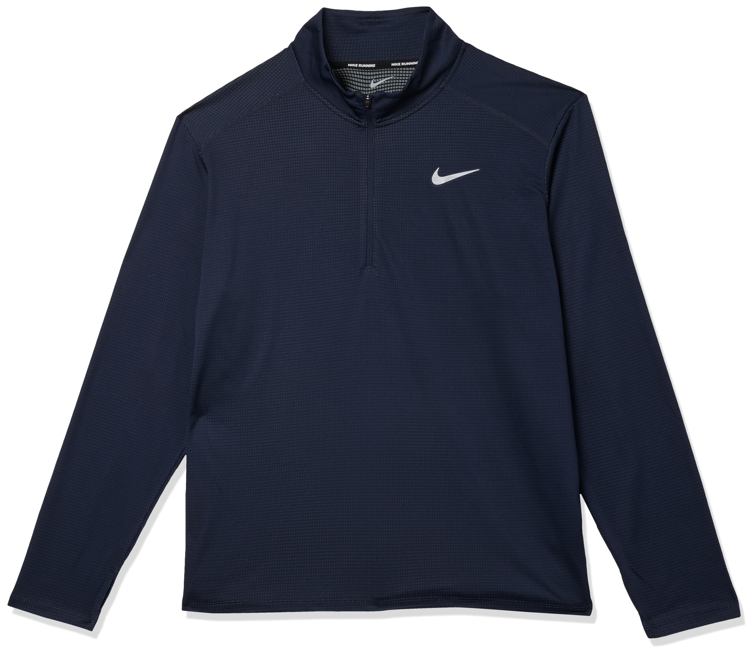 NIKE BV4755-452 M NK DF PACER TOP HZ Sweatshirt Men's OBSIDIAN/Iron Gray/Reflective Silv M