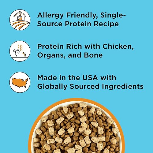 Miniatura 3 de BIXBI Liberty - Decoración de comida liofilizada para perros + golosina para perros, receta de pollo, 4.5 onzas, 98% de carne y órganos, sin