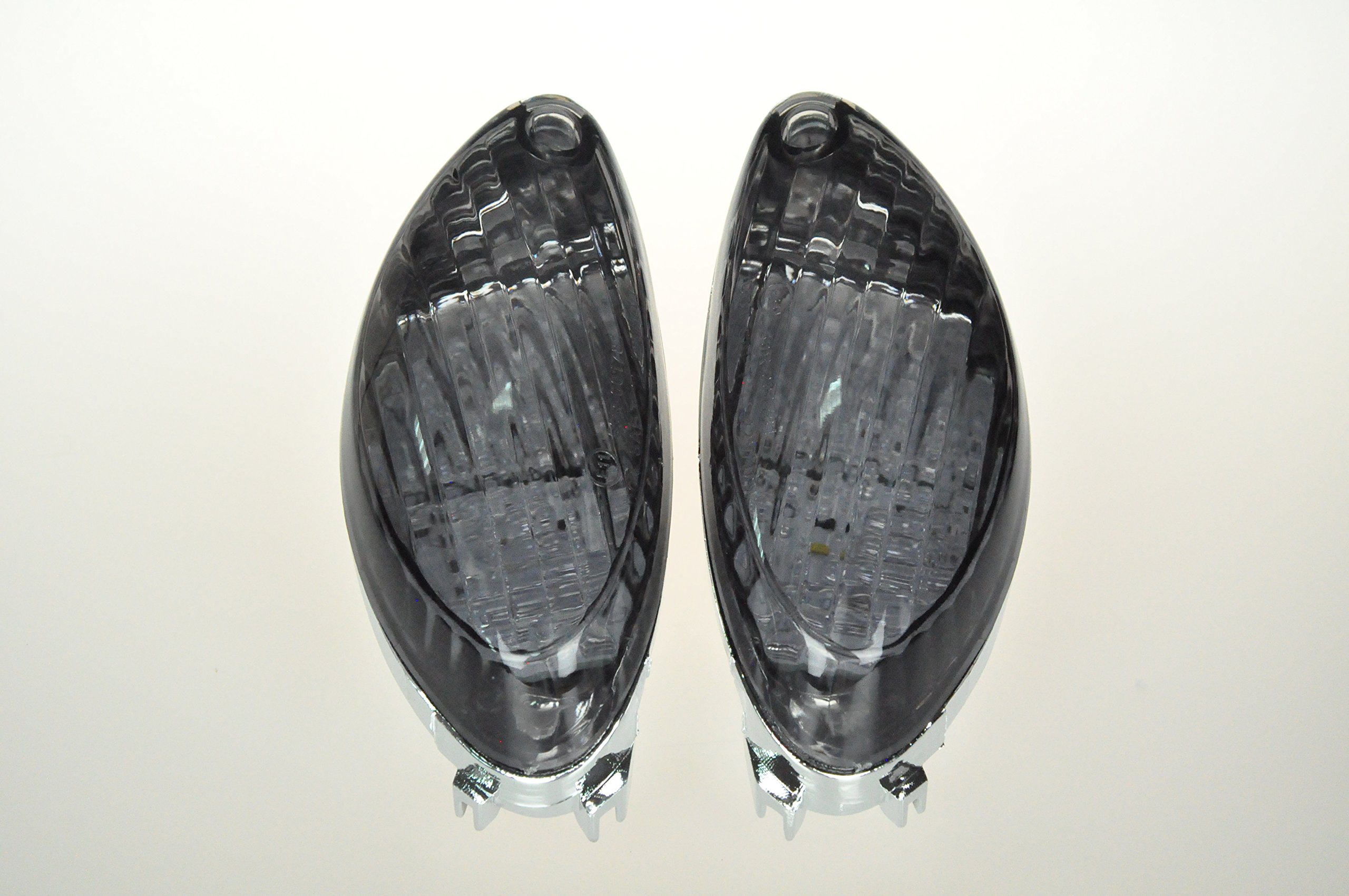 Smoked Motorcycle Turn Signal Lights With Led For Suzuki 2008-2010 Hayabusa (Rear) Gsxr1300