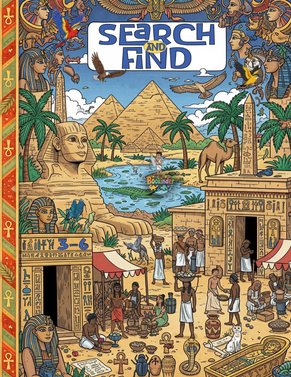 Search and Find: Pyramids, Pharaohs, Animals & Hidden Treasures for Kids Ages 3–6