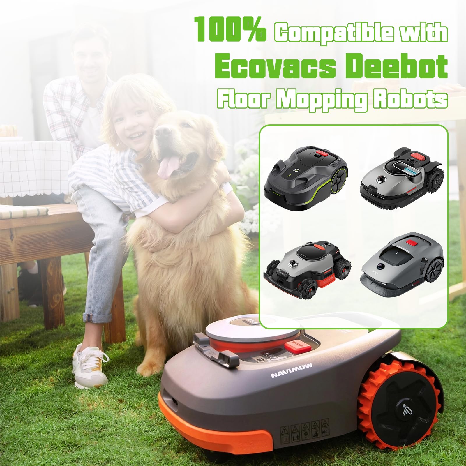 2 paquetes de 5000 mAh NI-MH batería de repuesto para cortacésped Husqvarna Automower 210C, 220AC, 230ACX, 260ACX, 265ACX, Solar Hybrid, G2 2004-2006, AU-18C, AU-18V, 535120901, 535120901, 535120901