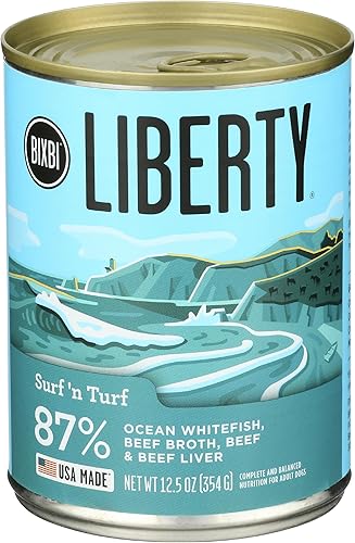 BIXBI Surf 'n Turf - Alimento húmedo para perros, 12.5 onzas