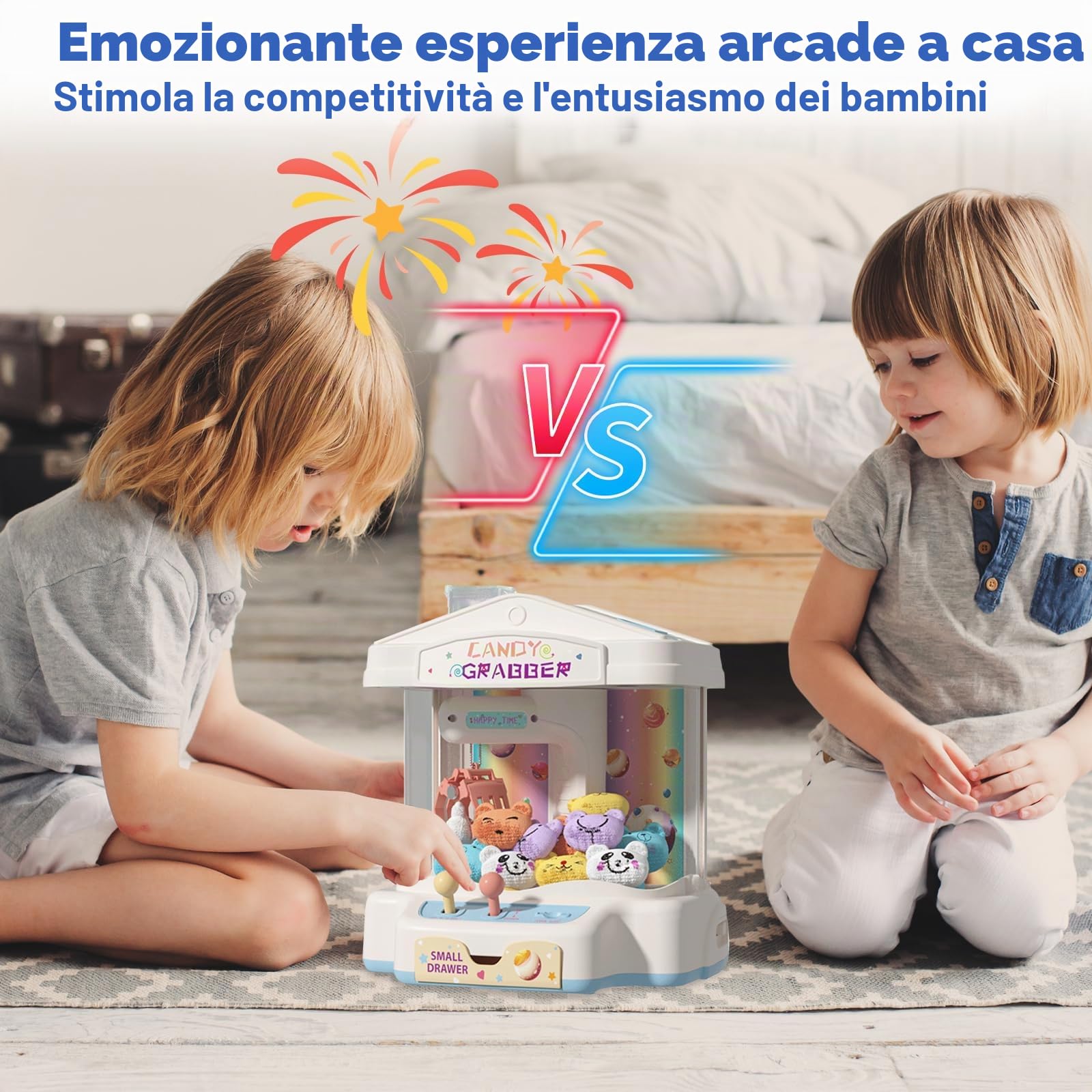 Candy Grabber Claw Macchina Per Bambini Piccola Macchina Per Afferrare Caramelle Distributore Di Dolciumi Gioco Di Presa, Regalo Festivo Per Feste Di Compleanno E Natale Delle Bambine