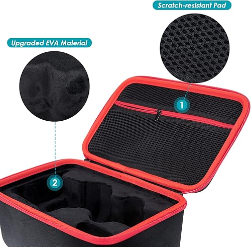 Miniatura 3 de YOUSHARES QuadCast - Funda para micrófono con espuma para micrófono, funda rígida para micrófono con parabrisas compatible con micrófono HyperX