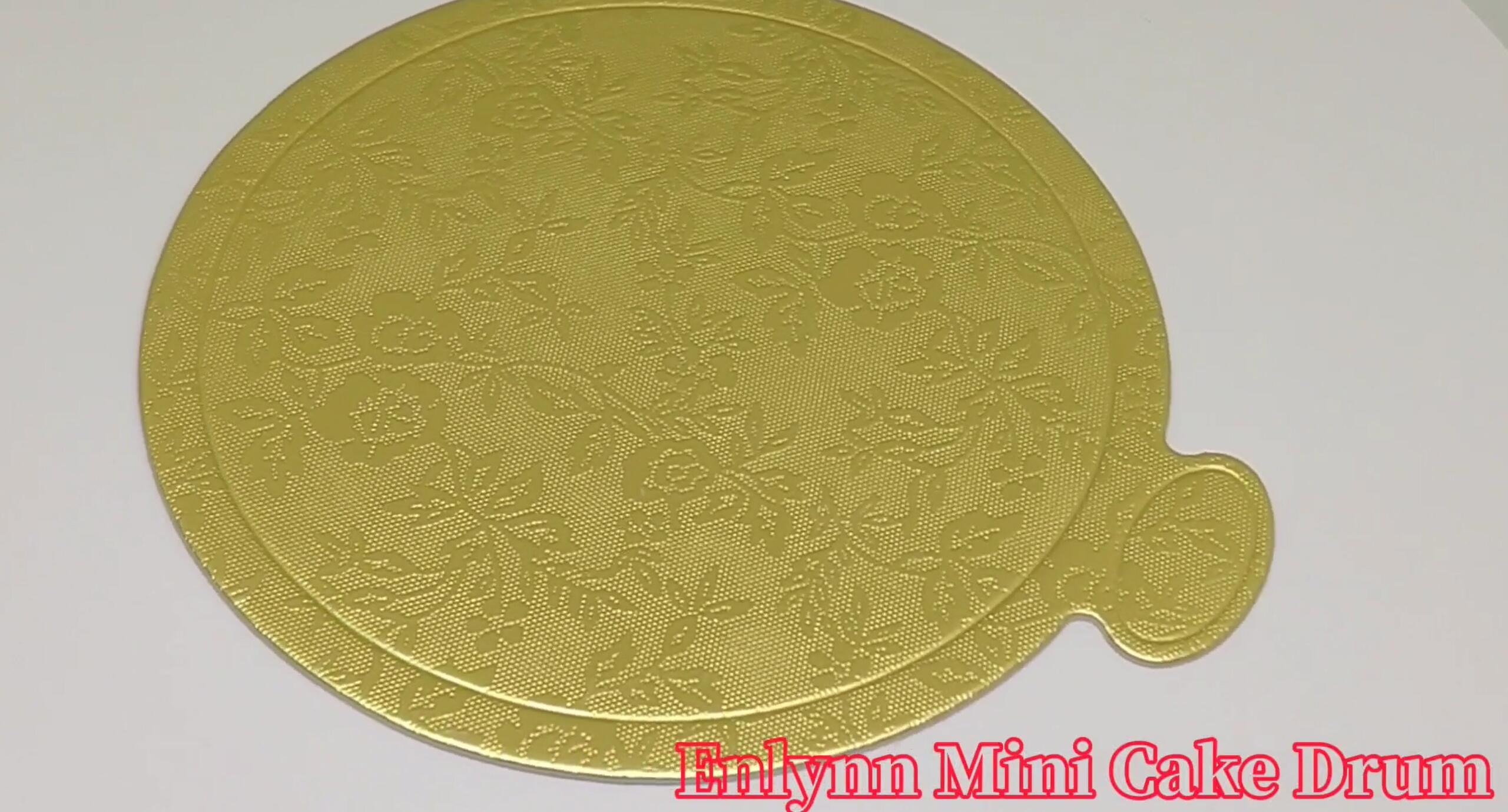 MIDELONG Lot De 50 Mini Planches à Gâteau, Base Ronde En Carton